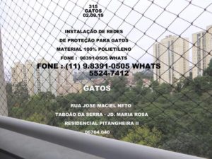Redes de Proteção no Taboão da Serra, Jardim Maria Rosa, (11) 98391-0505, zap