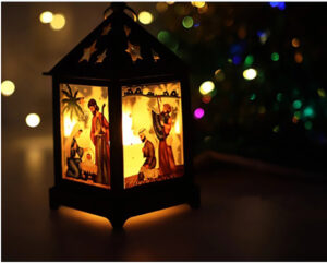 Luminaria de velas para natal