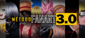Curso Método Fanart 3.0 São 6 Módulos + Bônus  Anime/Manga + 4 bonus