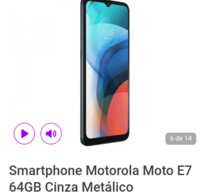Celular Motorola Moto E 7