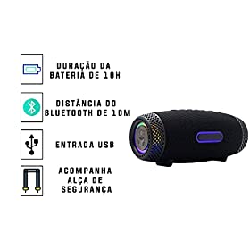 Sabala Caixa De Som Bluetooth 360° Estéreo Portátil Dr-109