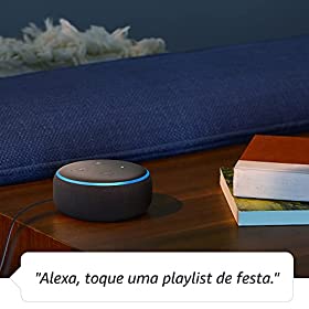 Echo Dot (3ª Geração): Smart Speaker com Alexa – Cor Preta