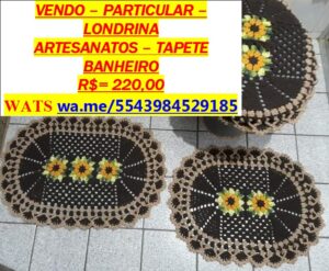 Artesanatos em Tapetes em crochê para banheiros – Artesanatos em crochês e tricos